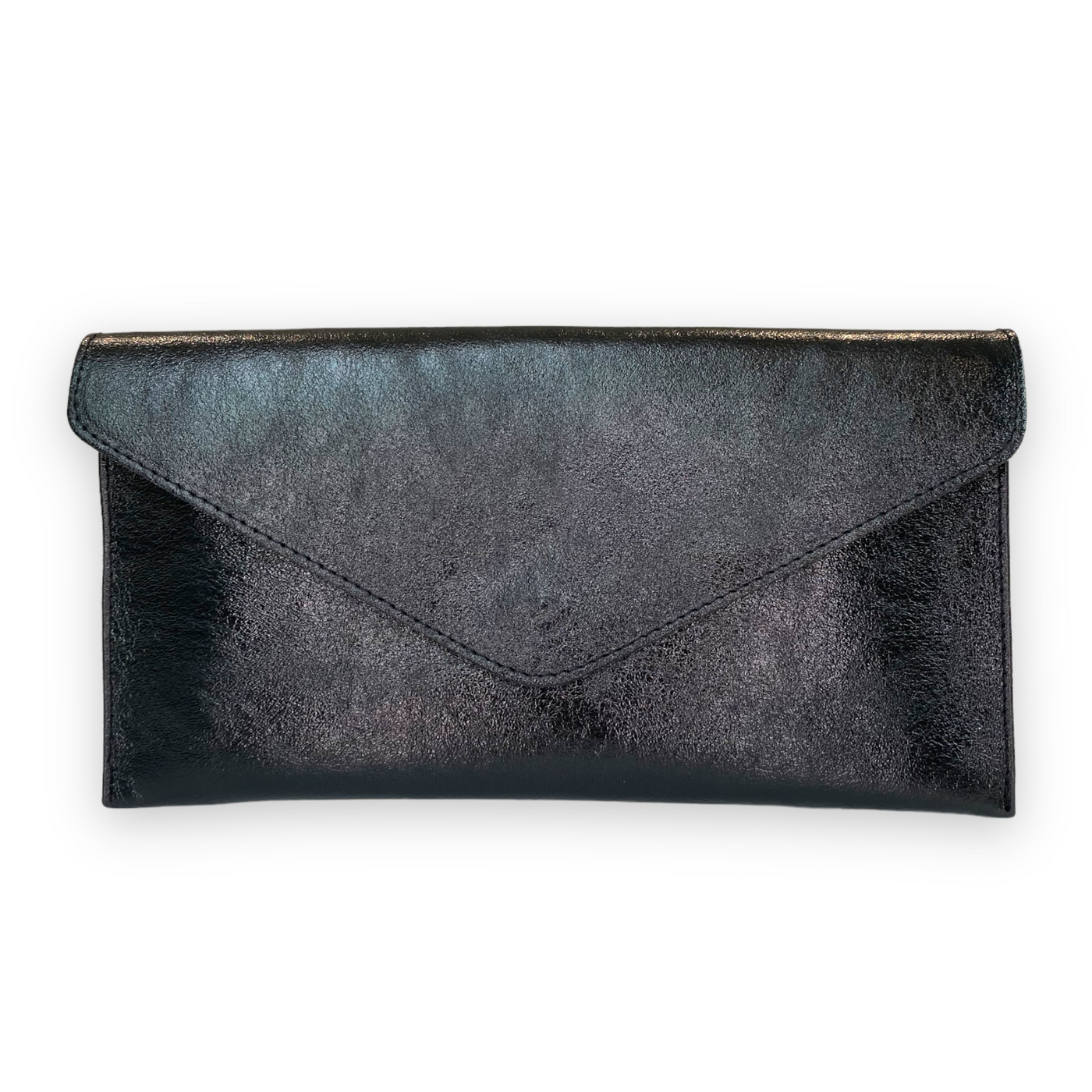 Leather Envelope Clutch Inc Chain Crossbody Strap - Pink Waters 
