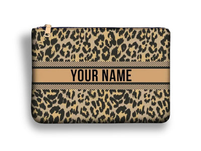 ABC Personalised Clutch - ANIMAL - Pink Waters 