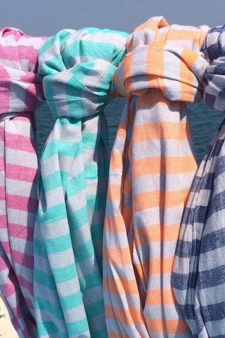 Fushcia Peshtemal Towel - Pink Waters 