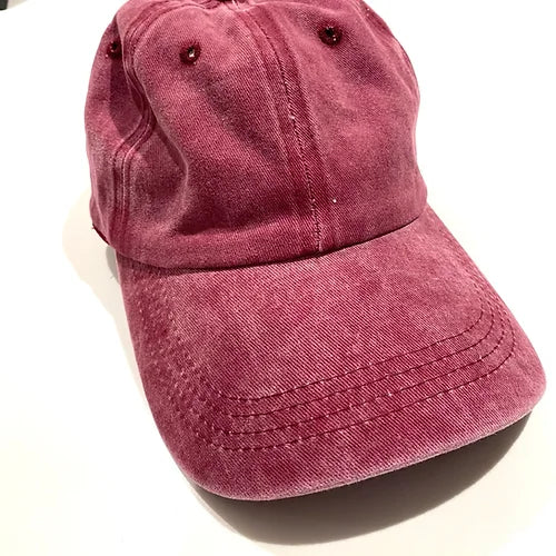 MAINE Personalised Vintage Style Cap - Pink Waters 