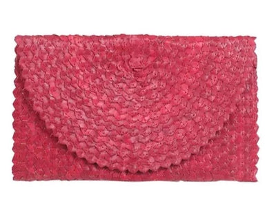 BALI Pink Woven Clutch - Pink Waters 