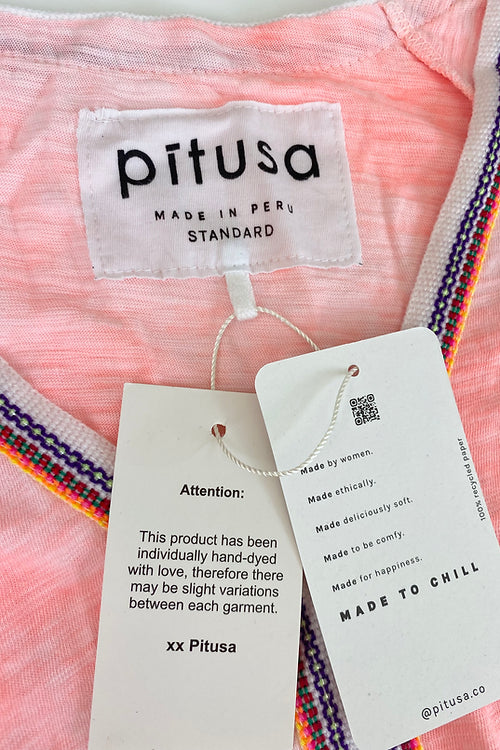 ABAYA Pitusa Tie Dye Inca Dress - Pink Waters 