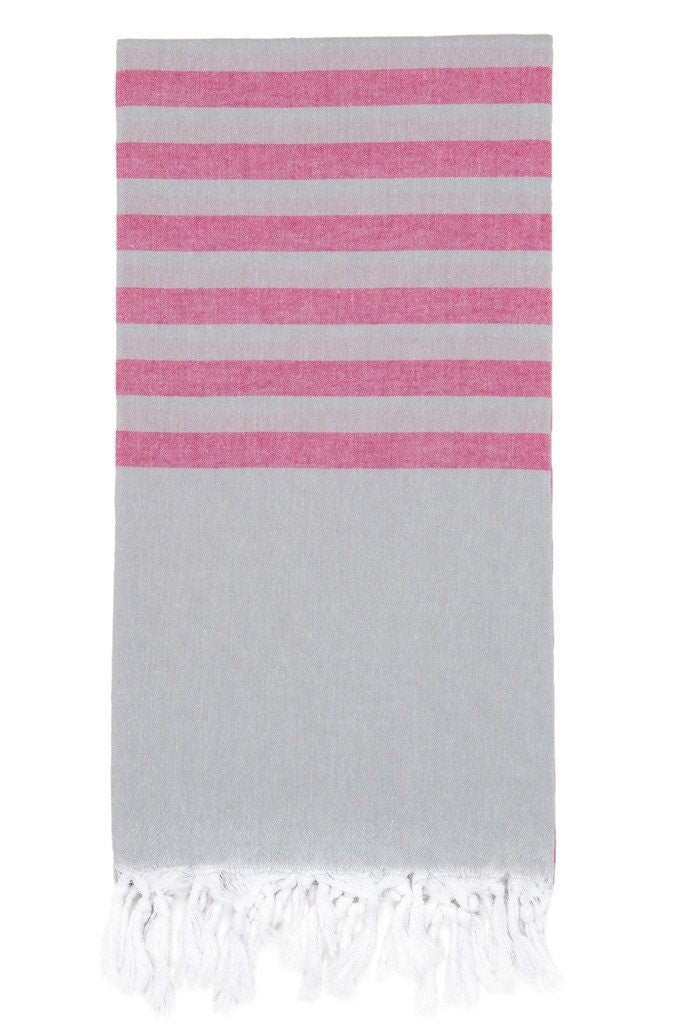 MONOGRAMMED TIA Peshtemal Hamman Towel - Pink Waters 