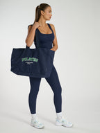 Navy Pilates Sport Tote Bag-Pink Waters 
