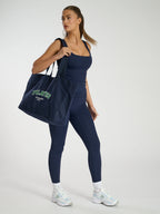Navy Pilates Sport Tote Bag-Pink Waters 