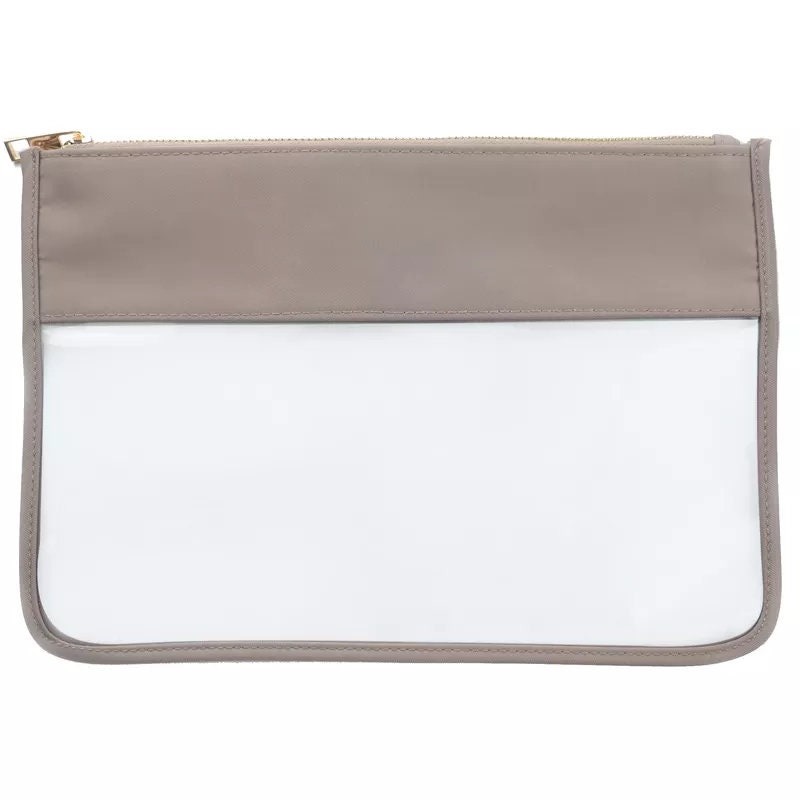 Clear Make up Cosmetic Toiletry Bags Waterproof Transparent PVC Bag Cosmetic. Various Colours-Pink Waters 