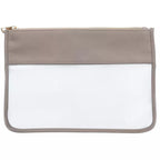 Clear Make up Cosmetic Toiletry Bags Waterproof Transparent PVC Bag Cosmetic. Various Colours-Pink Waters 