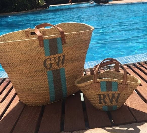 MUMMY & DAUGHTER Personalised Baskets-Pink Waters 