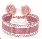 Canvas Personalised Friendship Bracelet-Pink Waters 