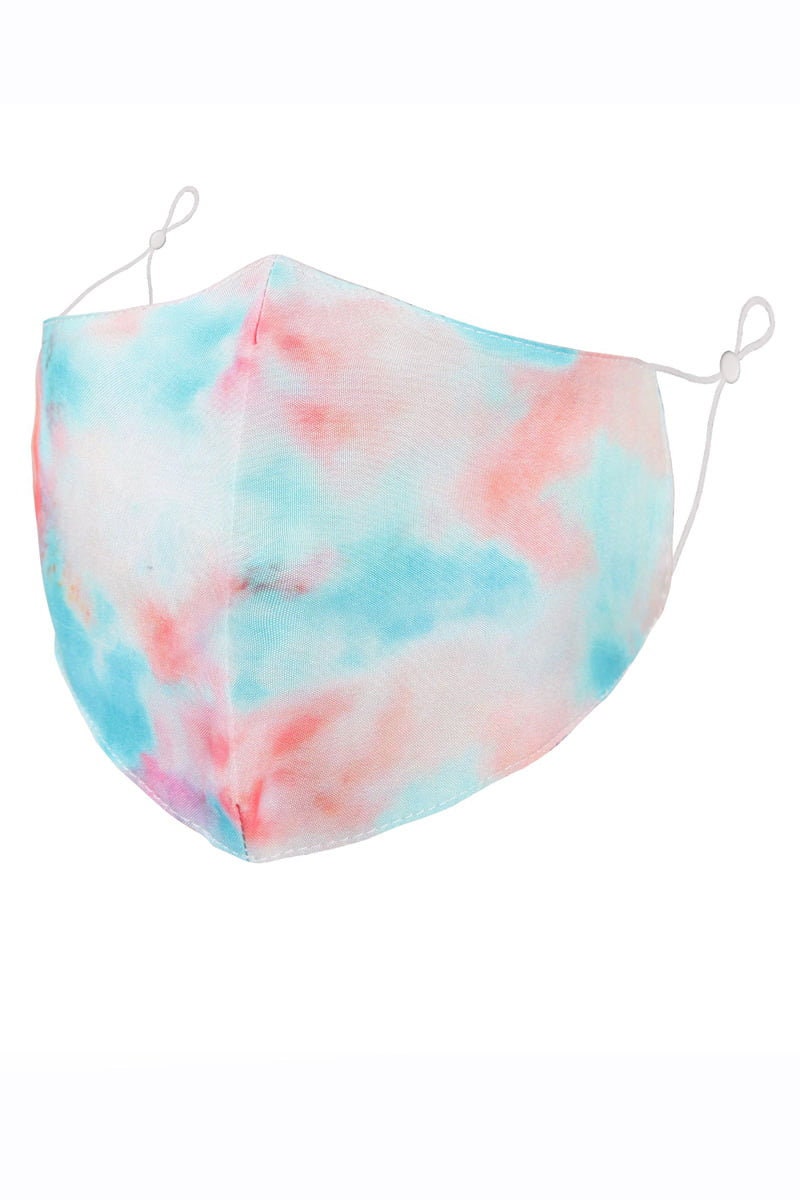 Tie Dye Face Mask-Pink Waters 