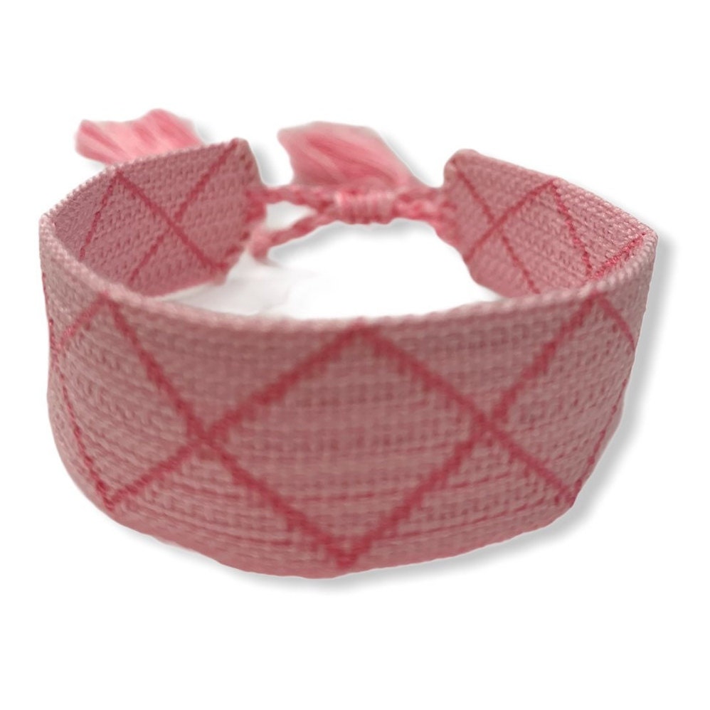 Canvas Personalised Friendship Bracelet-Pink Waters 