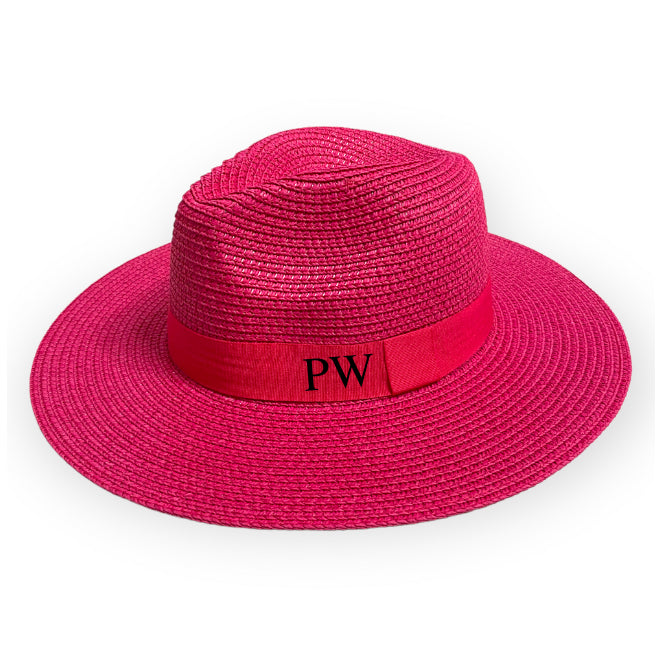 ANTIBES Personalised Fedora - PINK-Pink Waters 