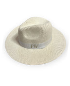 ANTIBES Personalised Fedora - WHITE-Pink Waters 
