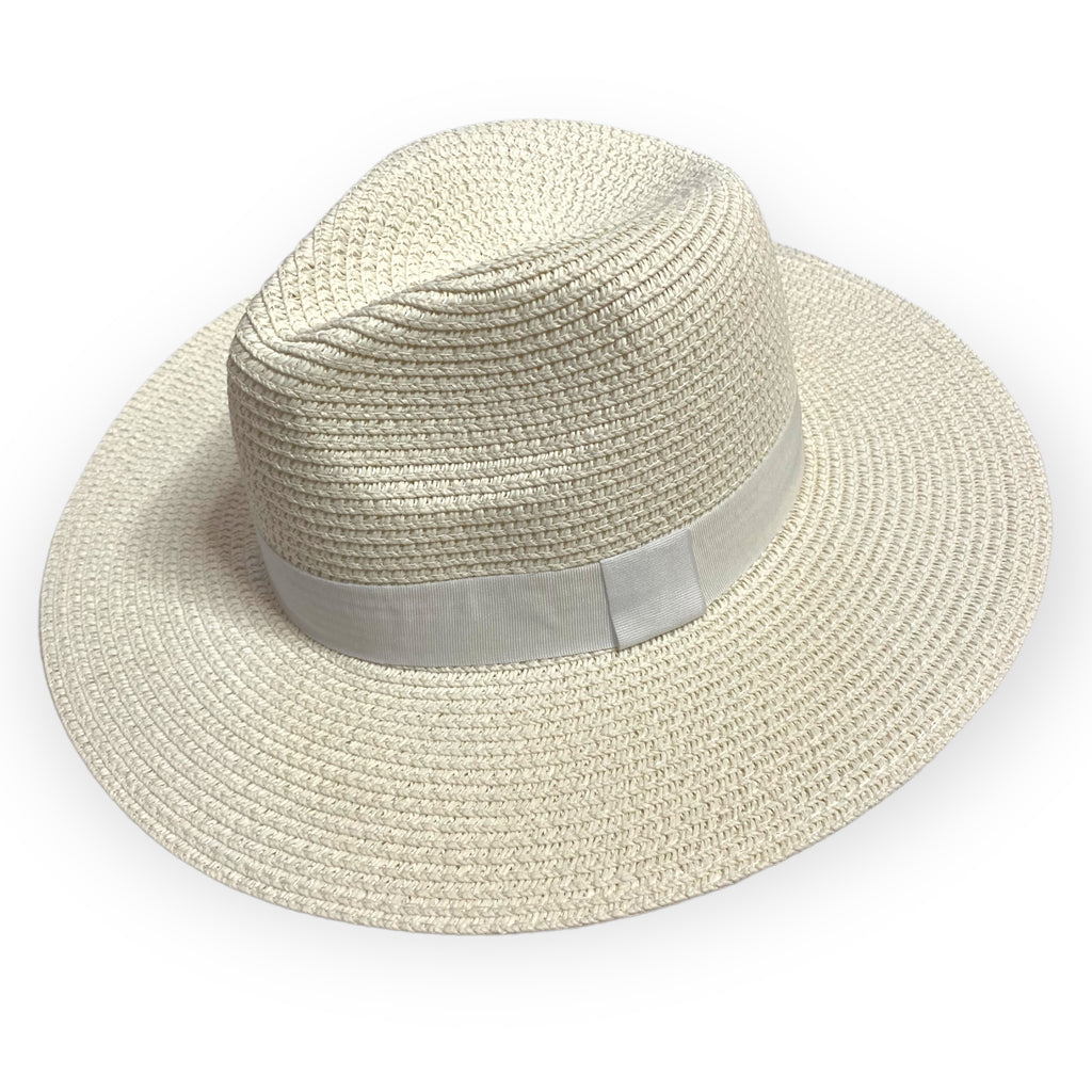 ANTIBES Personalised Fedora - WHITE-Pink Waters 