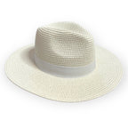 ANTIBES Personalised Fedora - WHITE-Pink Waters 
