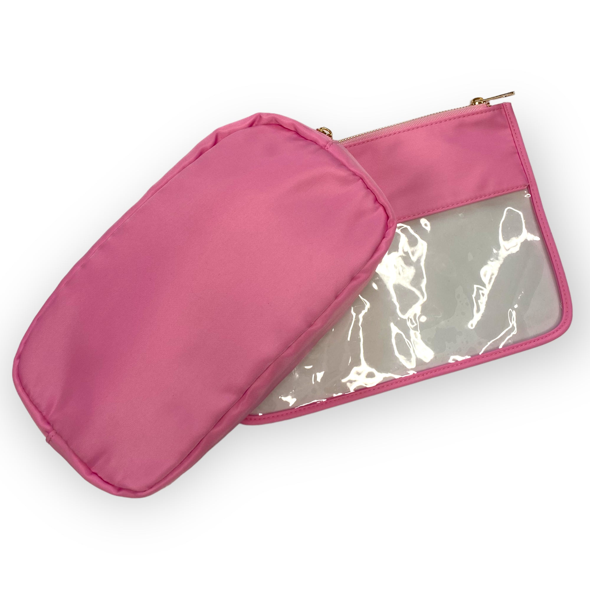 Personalised Makeup Bag/Travel Set - Pink-Pink Waters 