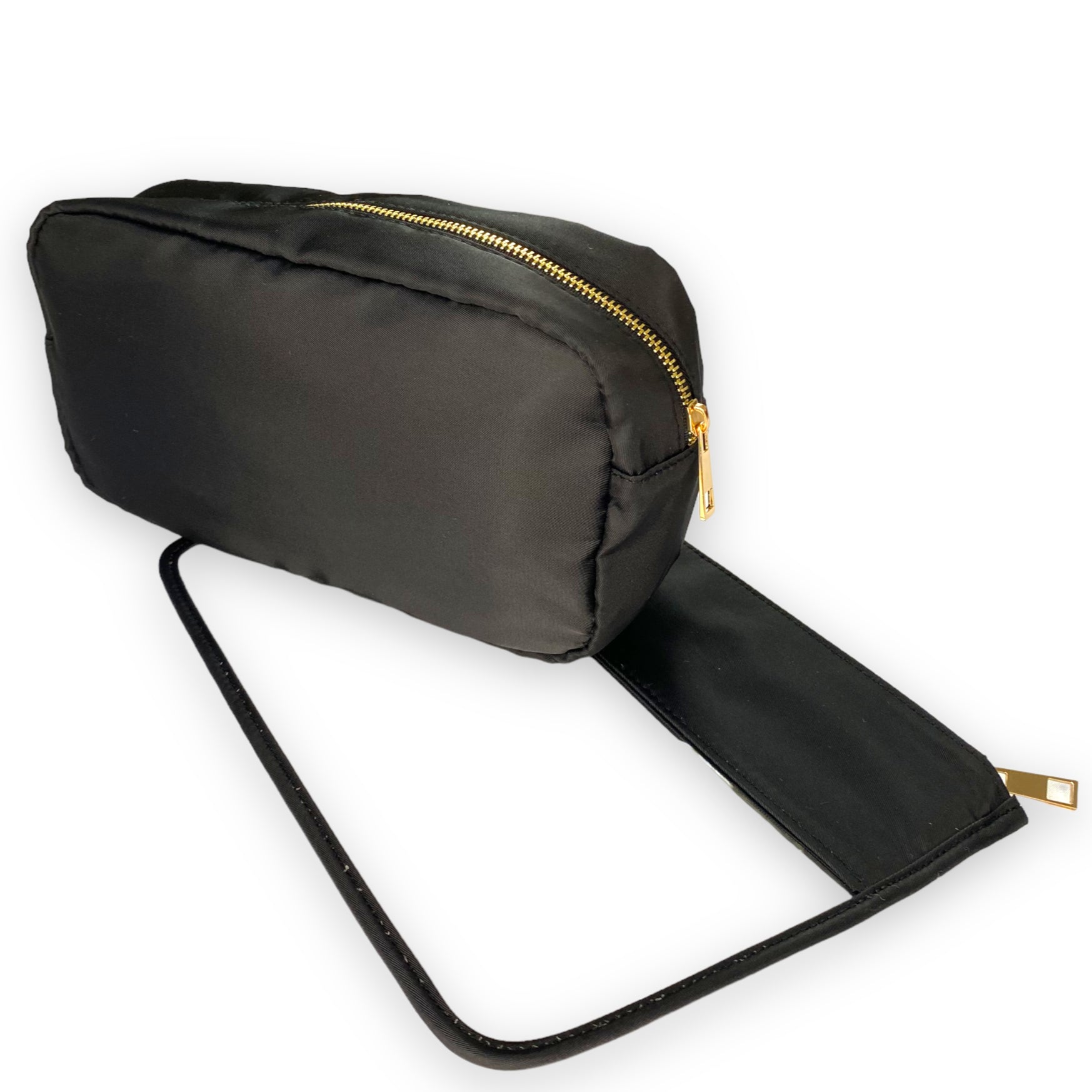 Personalised Makeup Bags/Travel Set - Black-Pink Waters 