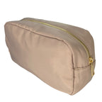 Personalised Makeup Bags/Travel Set - Beige-Pink Waters 