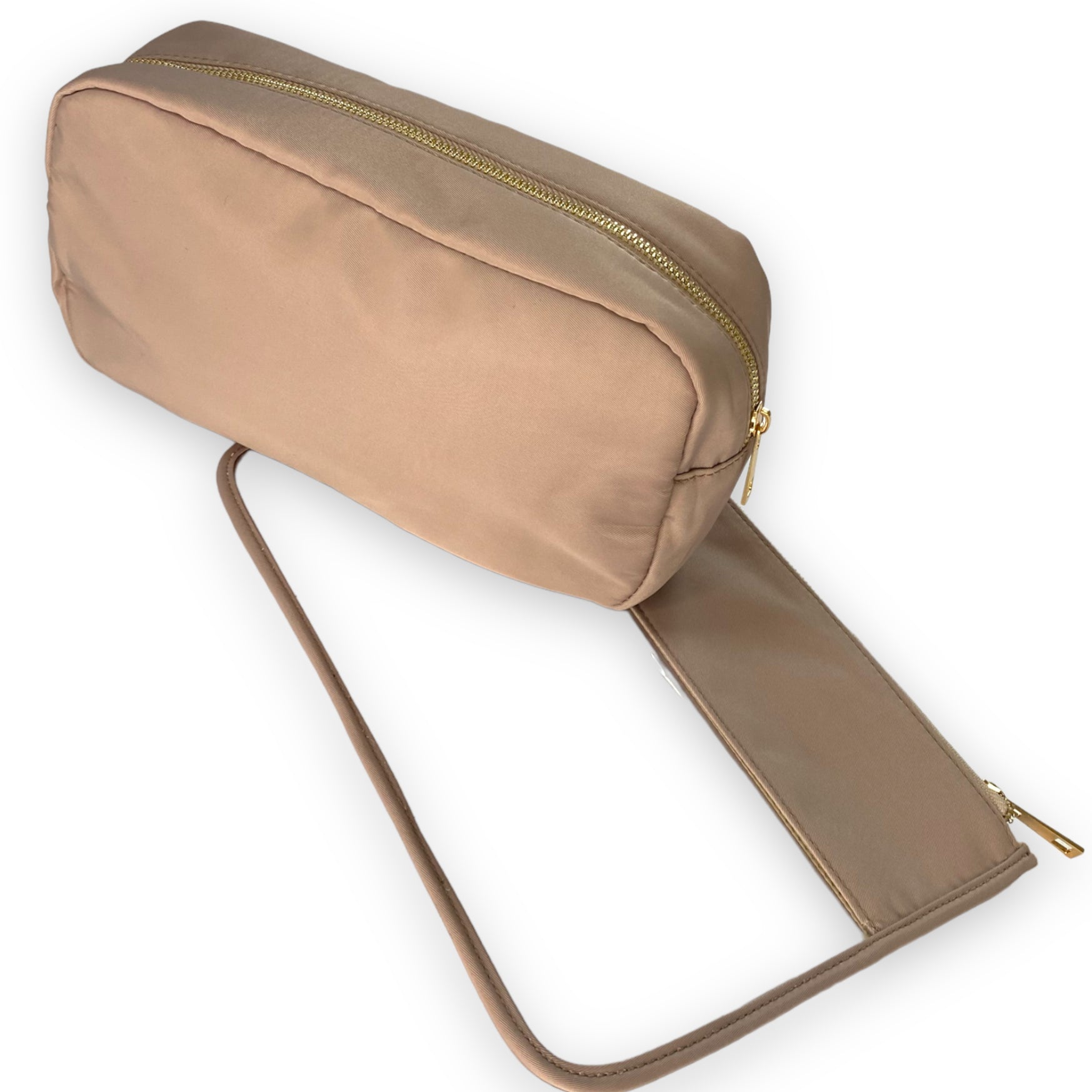 Personalised Makeup Bags/Travel Set - Beige-Pink Waters 
