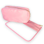Personalised Makeup Bags/Travel Set - Pale Pink-Pink Waters 