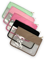 Personalised Makeup Bags/Travel Set - Pale Pink-Pink Waters 