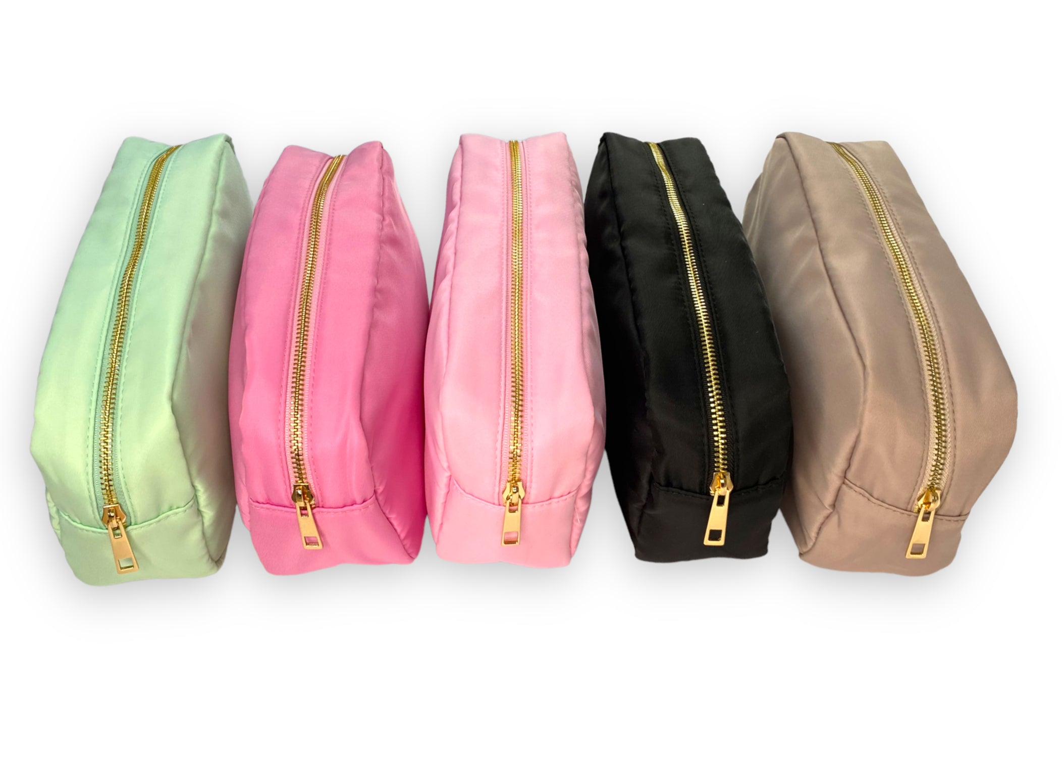 Personalised Makeup Bags/Travel Set - Pale Pink-Pink Waters 