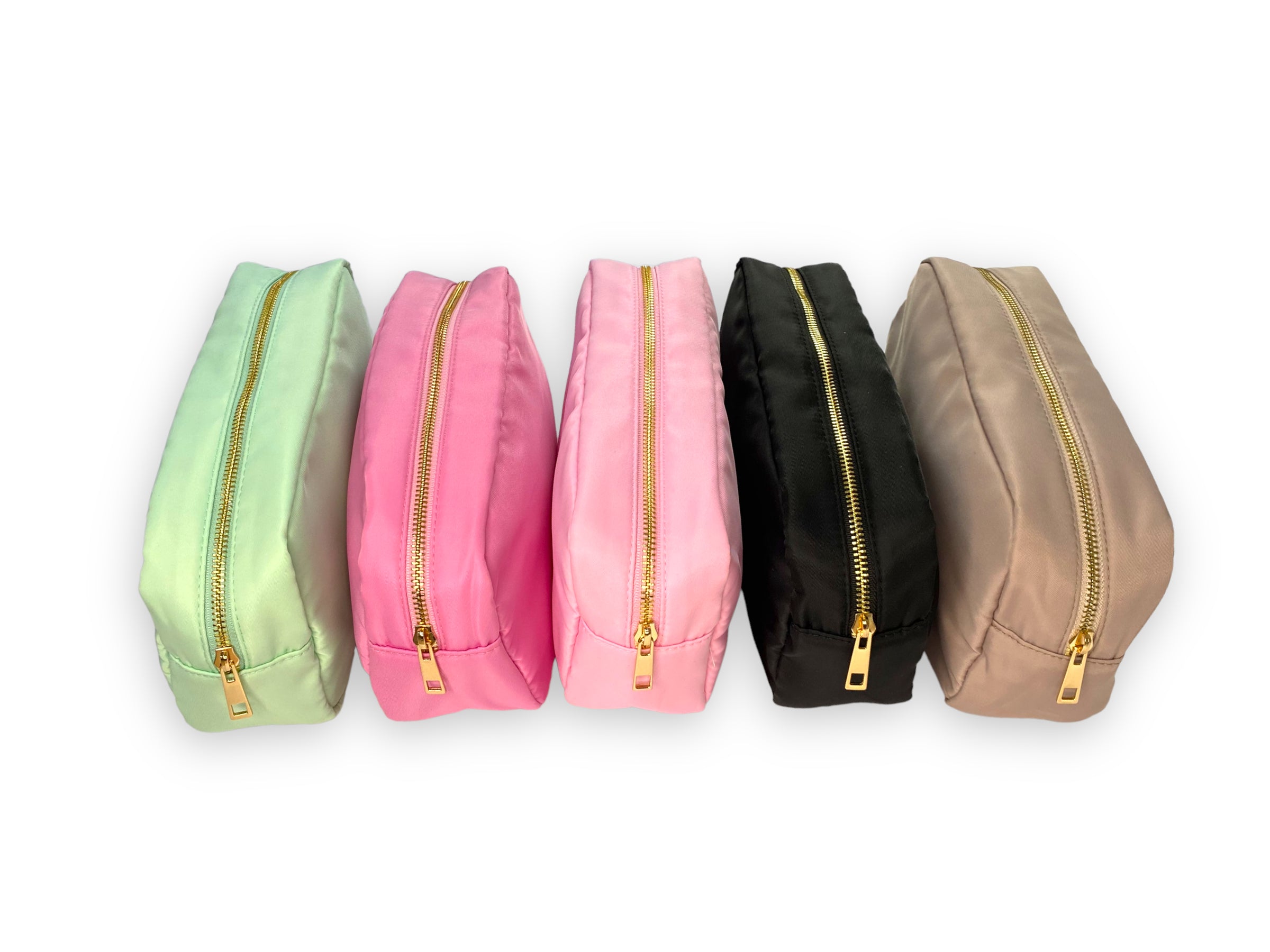 Personalised Makeup Bags/Travel Set - Beige-Pink Waters 