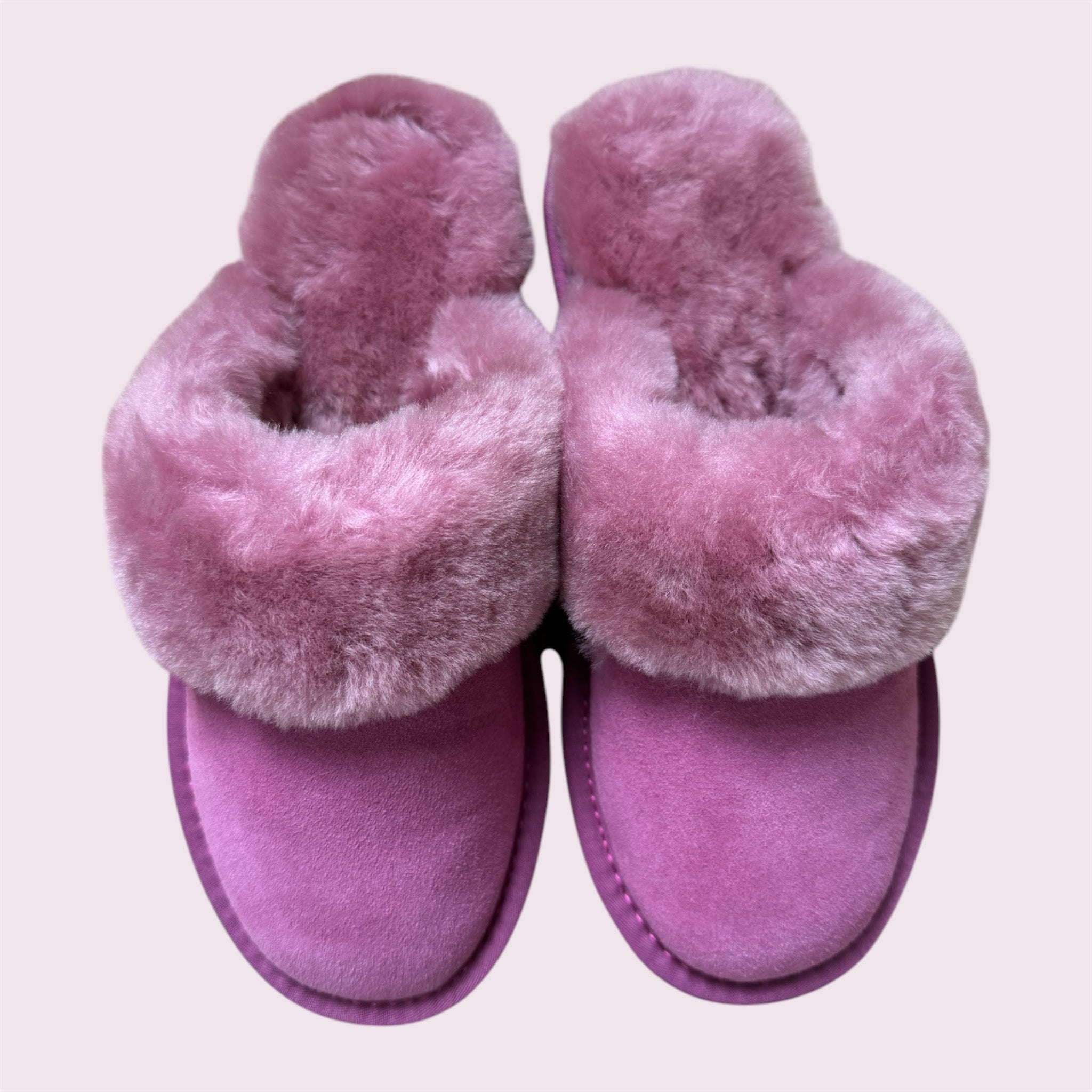Sheepskin Mule Slippers - Pink-Pink Waters 
