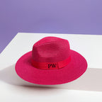 ANTIBES Personalised Fedora - PINK-Pink Waters 