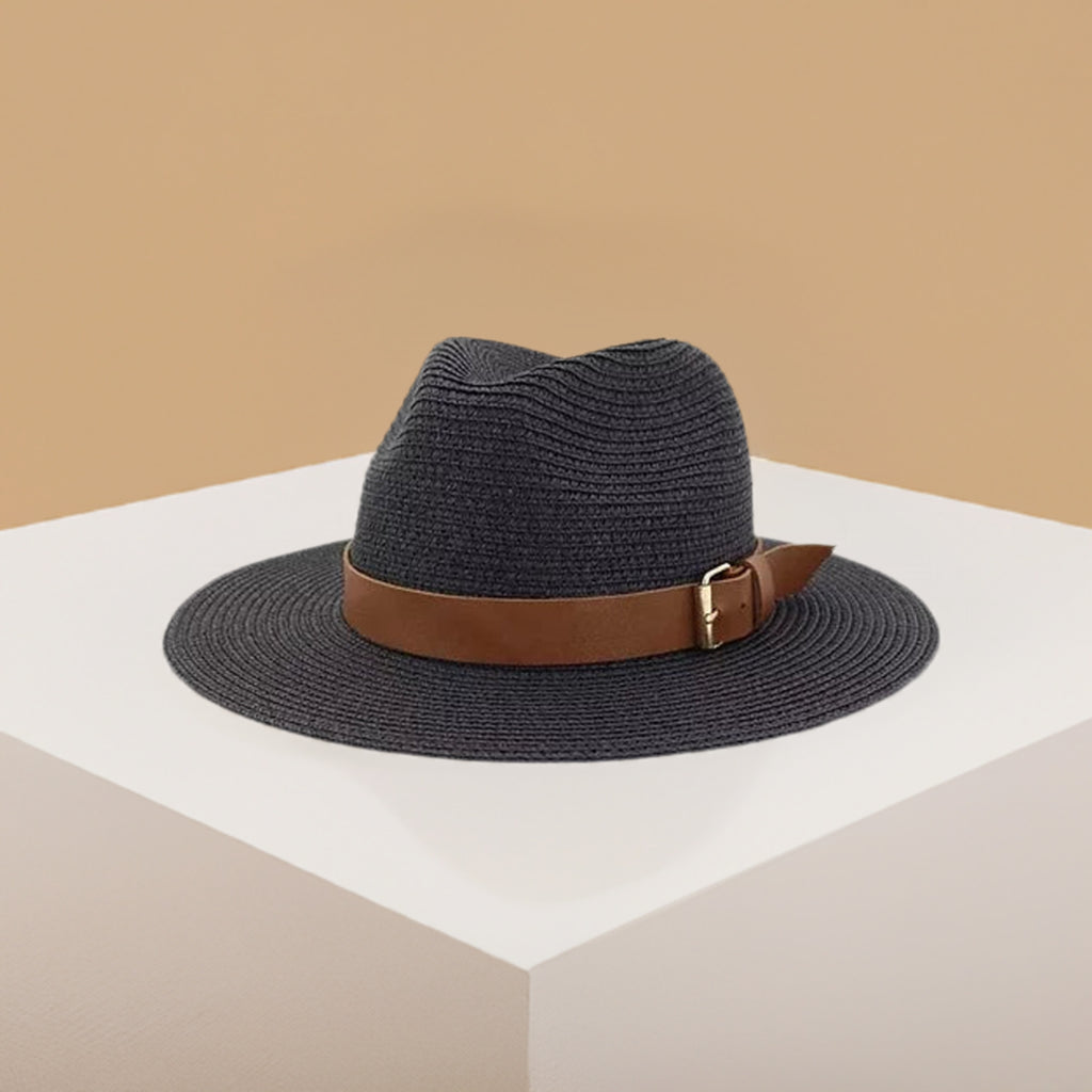 LAGUNA Buckle Trim Fedora-Pink Waters 