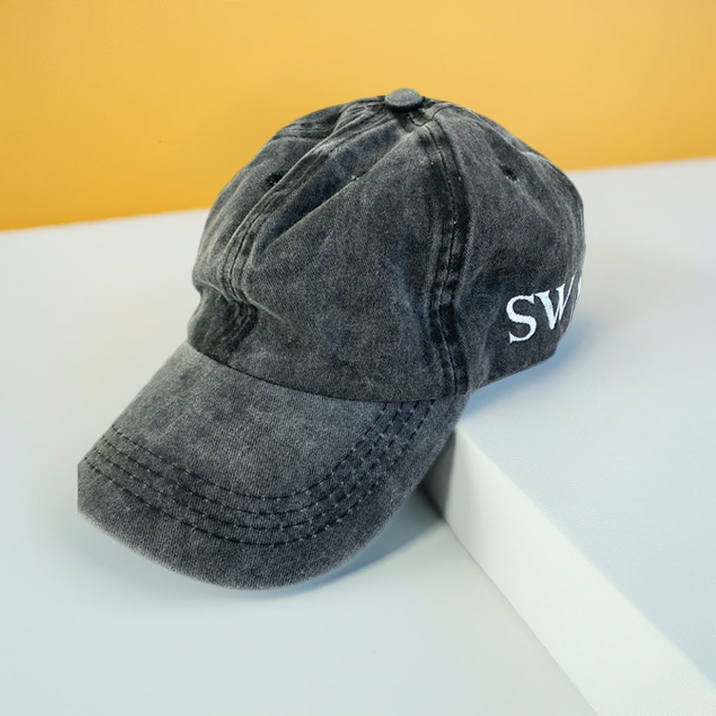 MAINE Personalised Vintage Style Cap-Pink Waters 