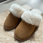 Sheepskin Mule Slippers - Chestnut-Pink Waters 