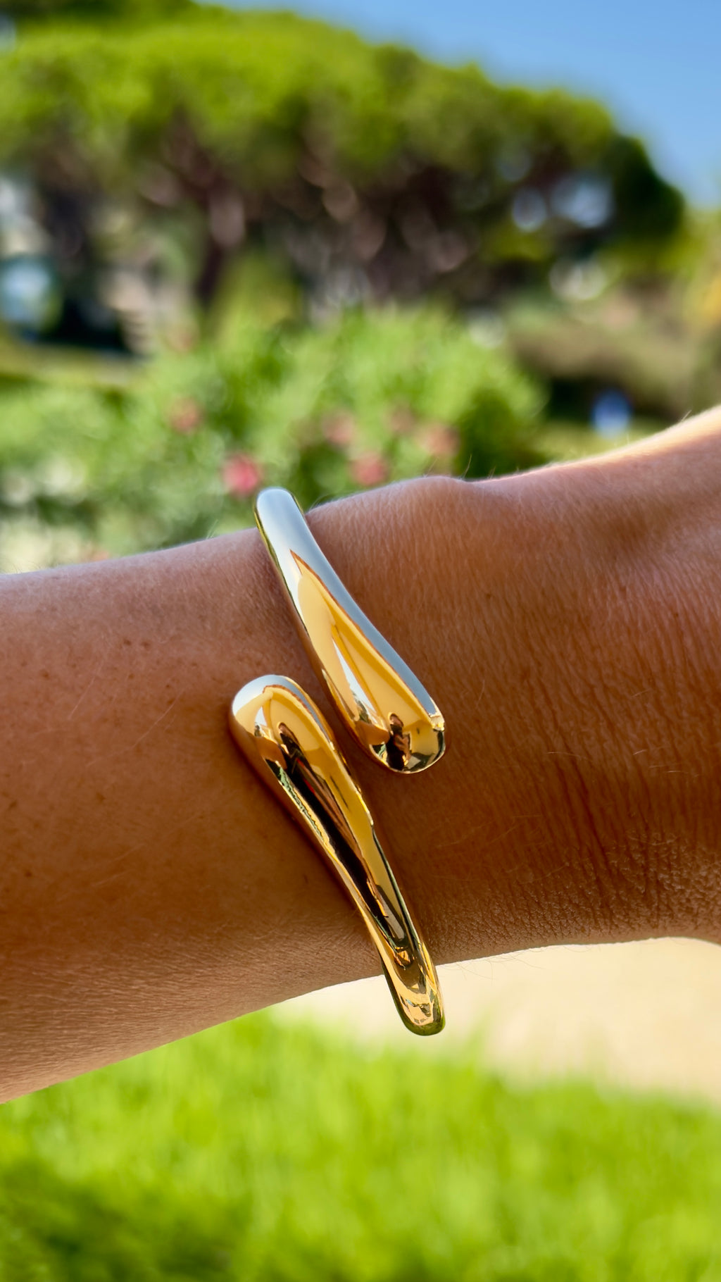 Liquid Gold Bangles - 2 Options-Pink Waters 