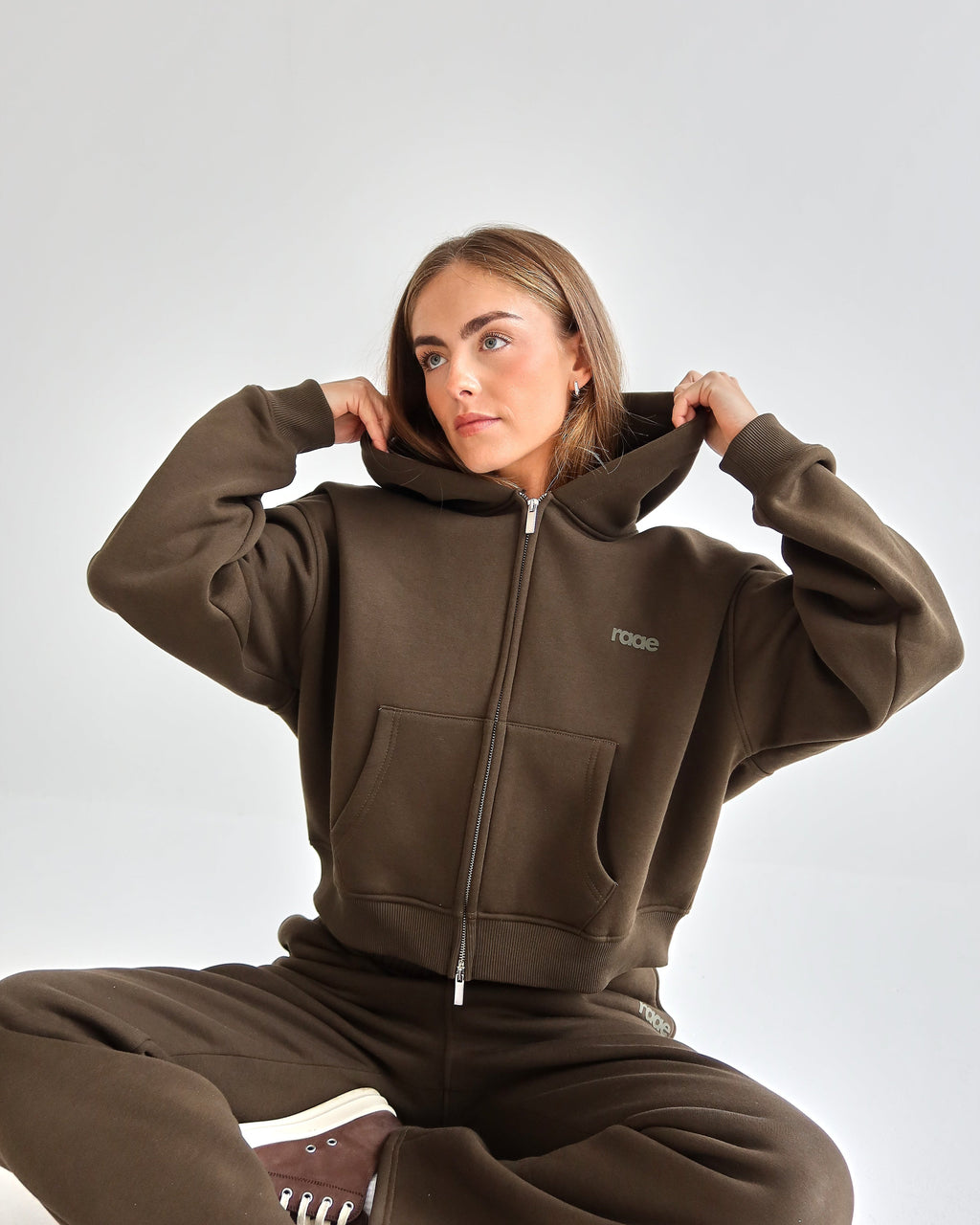 Smokey Olive Straight Leg Joggers-Pink Waters 