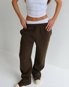 Smokey Olive Straight Leg Joggers-Pink Waters 