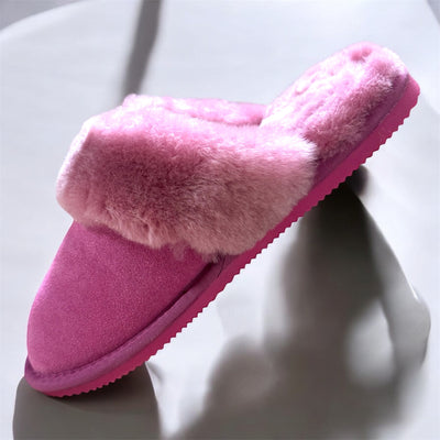 Sheepskin Mule Slippers - Pink