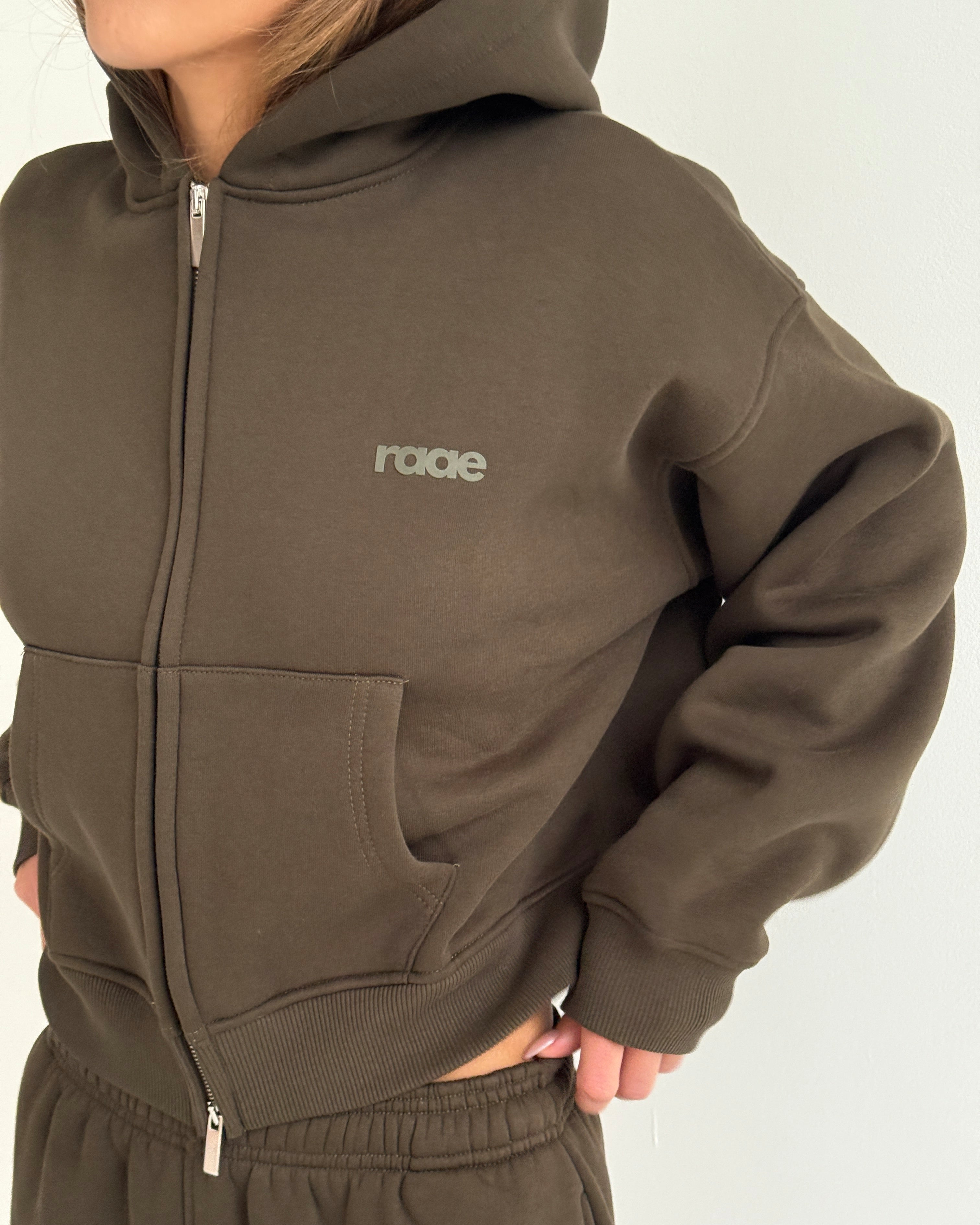 Smokey Olive Hoodie-Pink Waters 