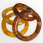 Resin Bangles - 4 Colours-Pink Waters 