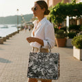 Coffee Tiger print canvas tote bag