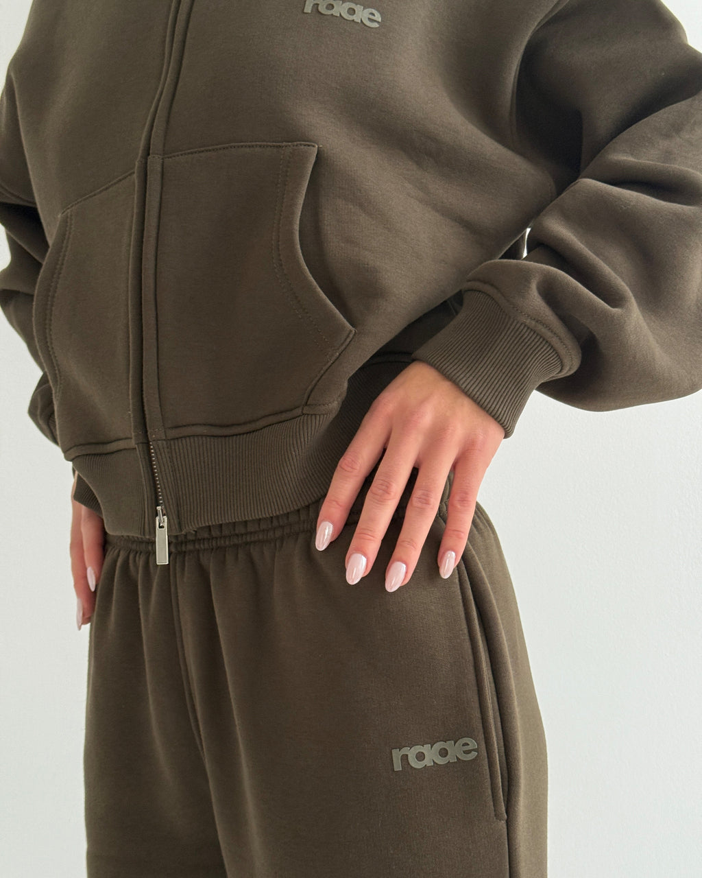 Smokey Olive Straight Leg Joggers-Pink Waters 