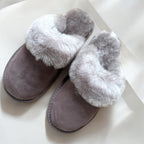 Sheepskin Mule Slippers - Truffle-Pink Waters 