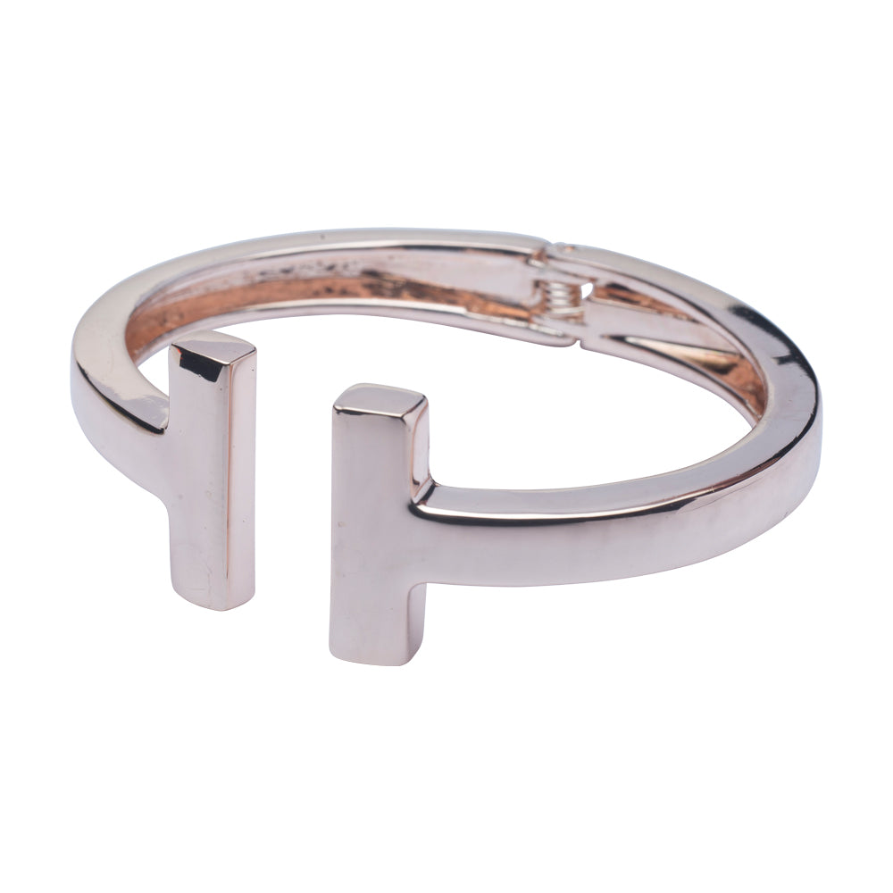 T Bar Bracelet - Rose Gold