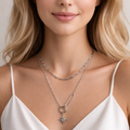 Sahara Luxe Double Layer Starburst Pendant Necklace