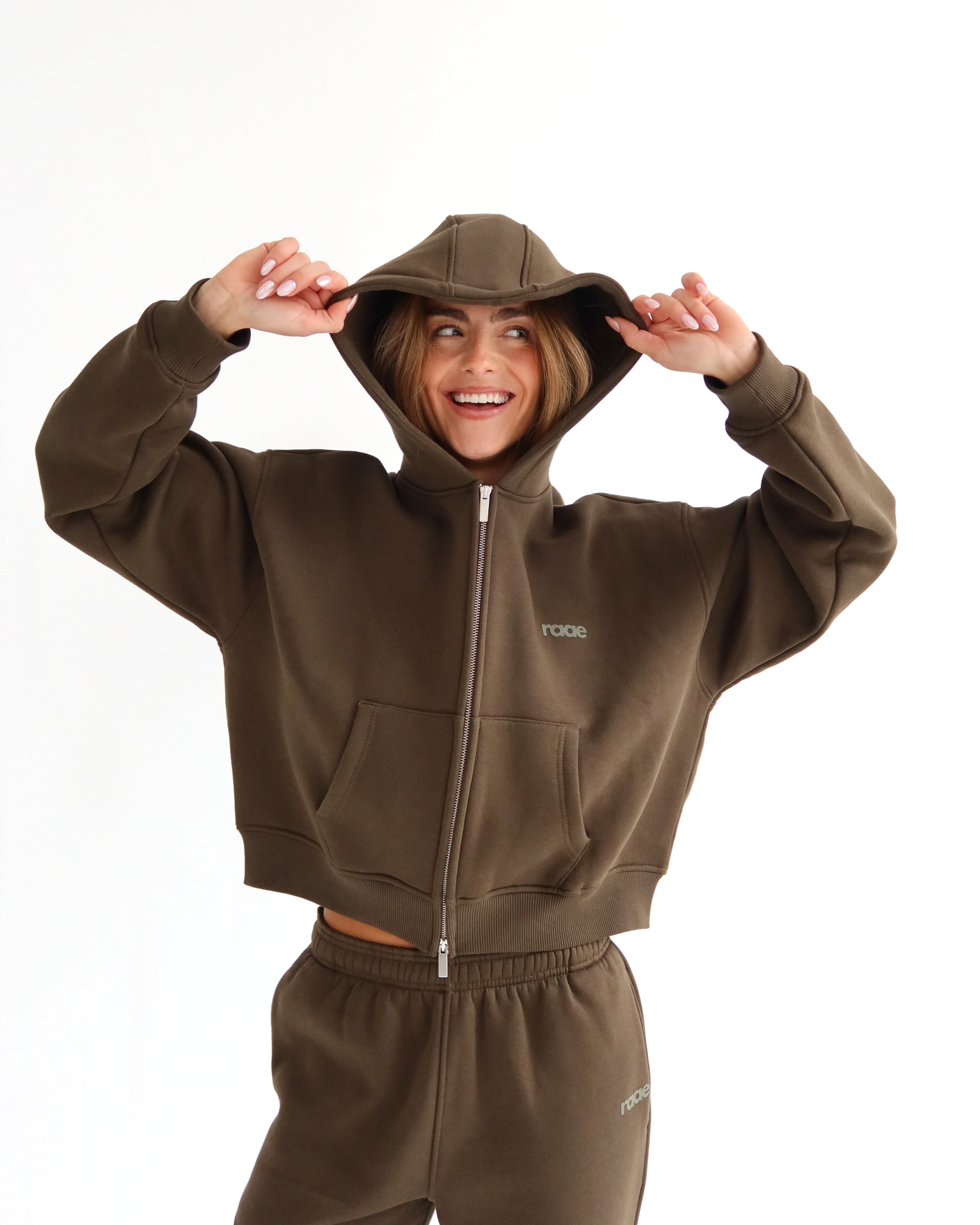 Smokey Olive Hoodie-Pink Waters 