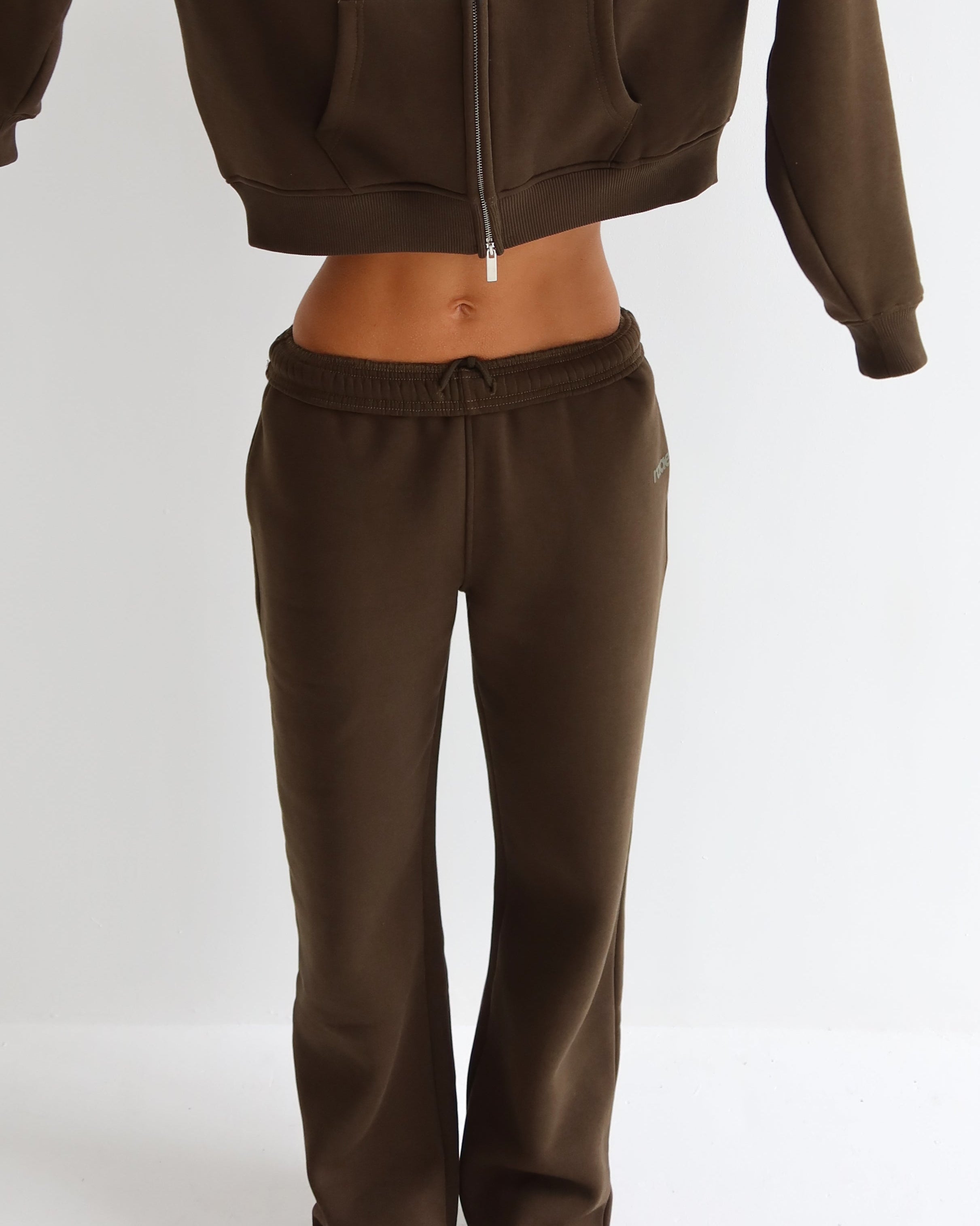 Smokey Olive Straight Leg Joggers-Pink Waters 