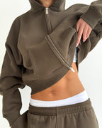 Smokey Olive Hoodie-Pink Waters 