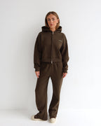 Smokey Olive Straight Leg Joggers-Pink Waters 