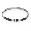 Black/White  - Tila Beaded Bracelet-Pink Waters 