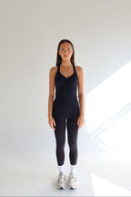 Black Sculpt Leggings-Pink Waters 