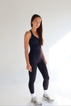Black Sculpt Leggings-Pink Waters 